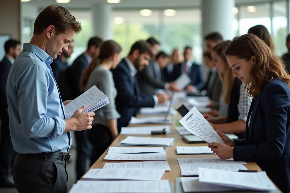 people hunting for new job