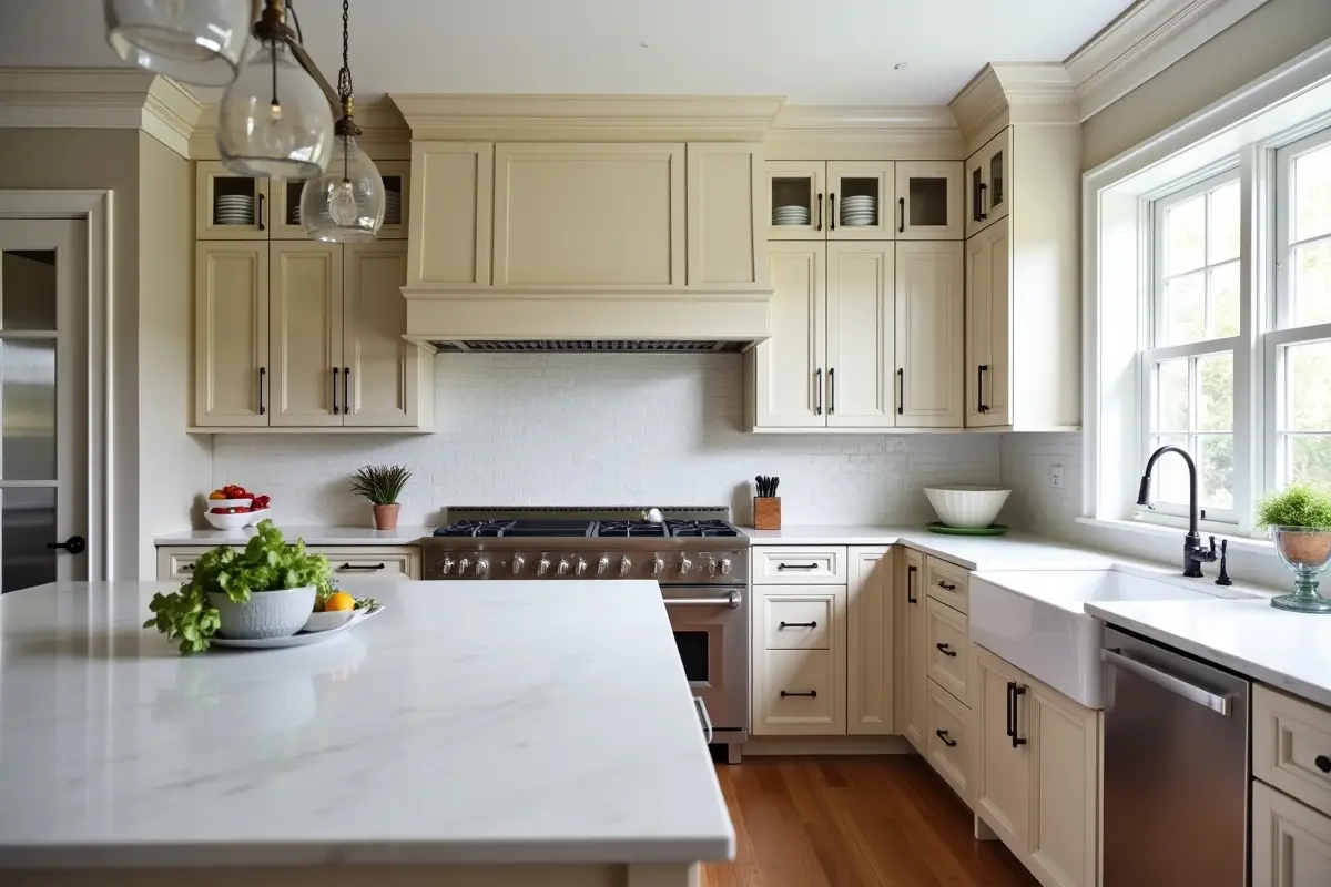 kitchen remodel blending modern functionality with classic style design elements