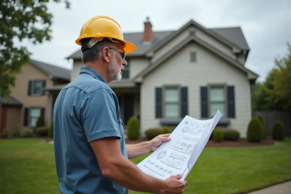 homeowner evaluating home hardening investment for high risk areas