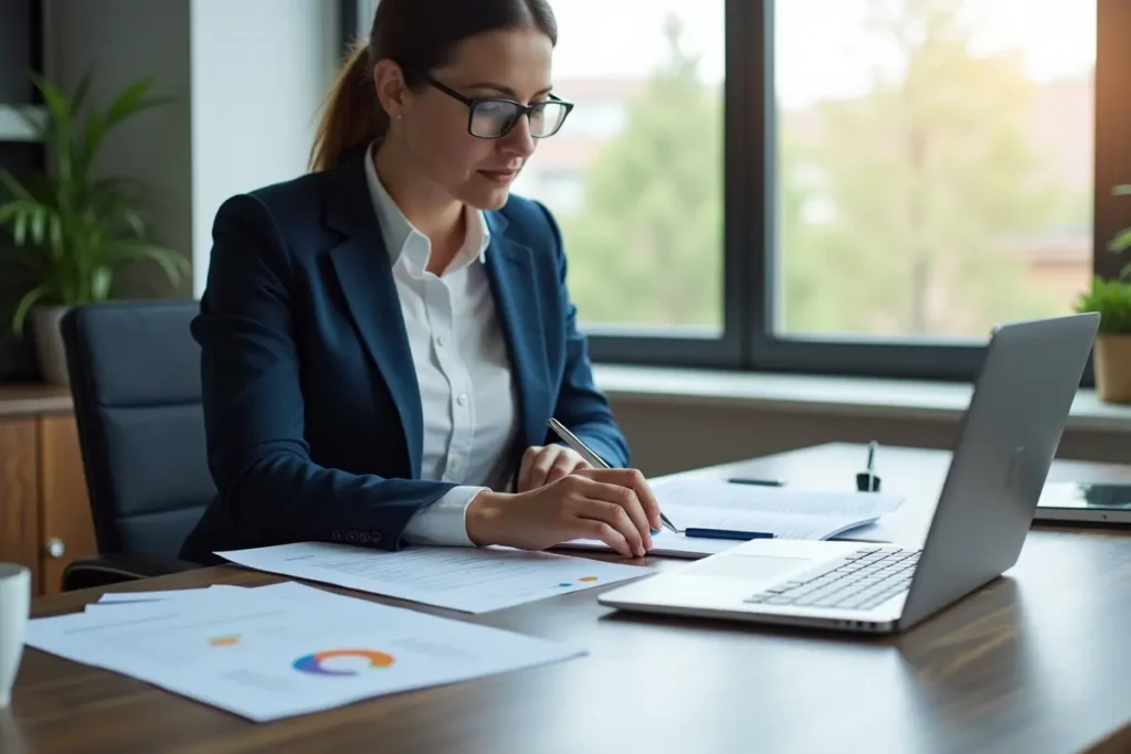 business owner comparing insurance providers for reliable commercial coverage