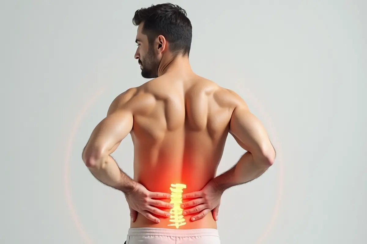 person identifying si joint pain causing persistent lower back discomfort