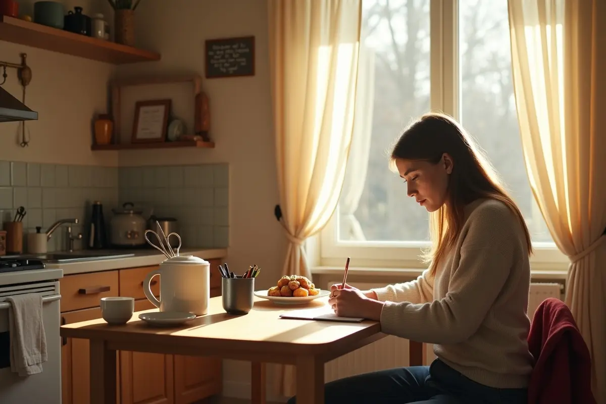 person following structured daily routine during early addiction recovery
