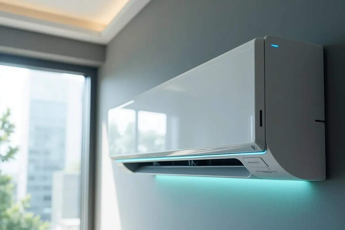 modern air conditioning system featuring innovative energy efficient technology