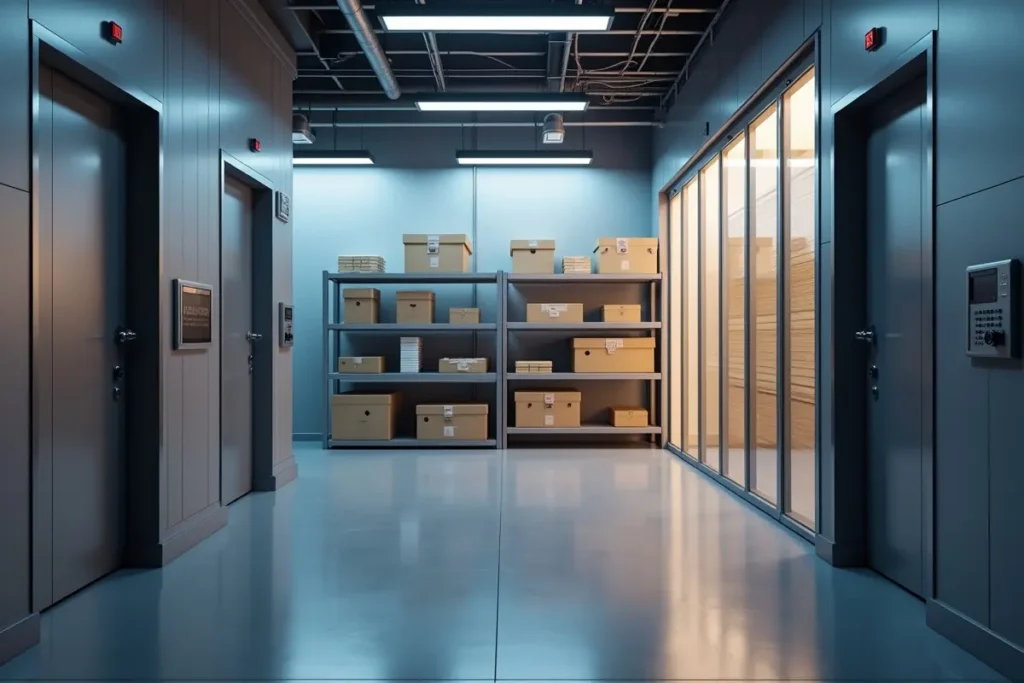 climate controlled storage unit protecting sensitive belongings from temperature changes