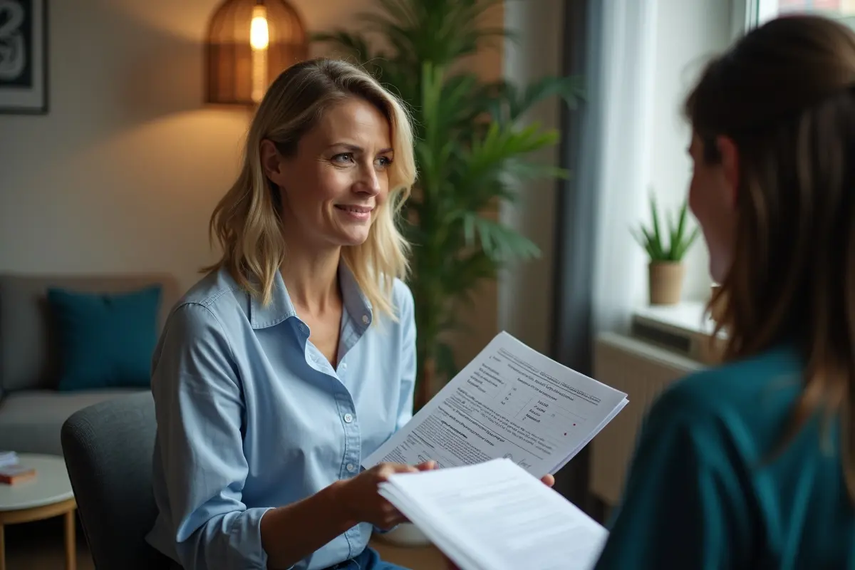 woman discussing hormone therapy options for improved balance and energy