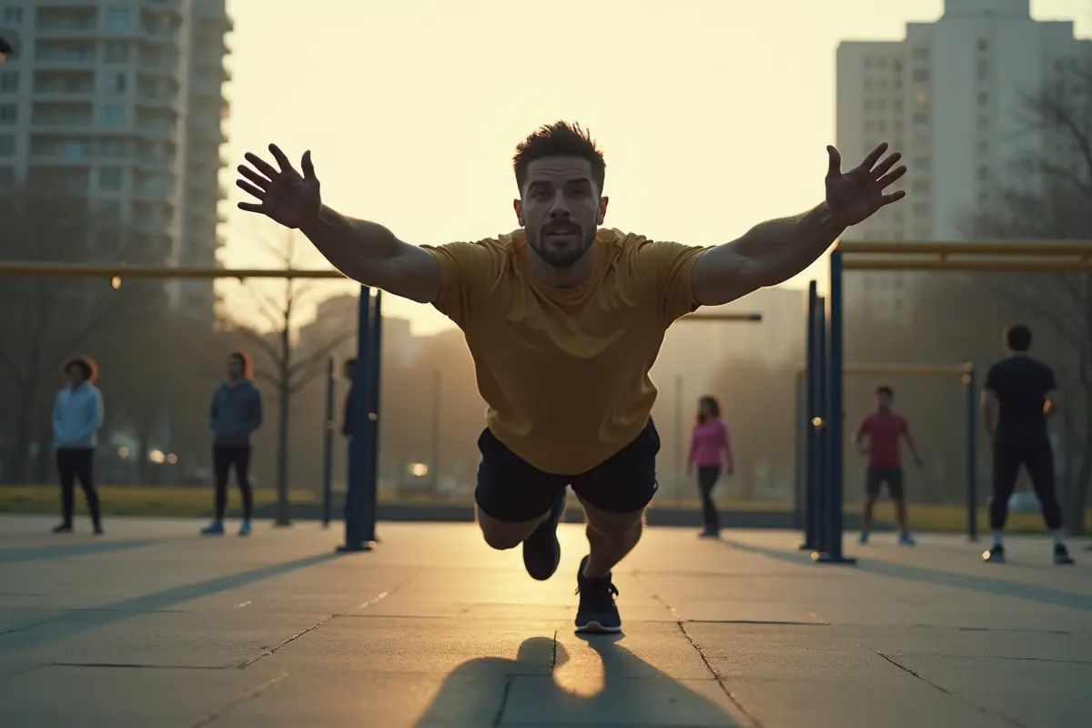 person performing different exercises to maintain overall physical fitness